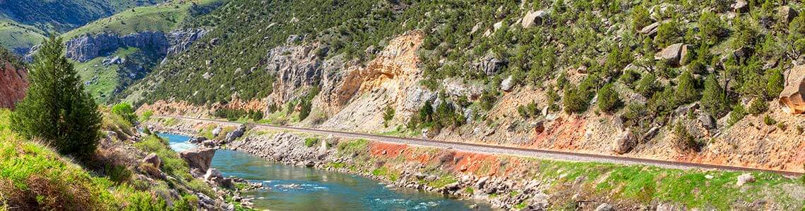 Wind River Canyon in Wyoming
