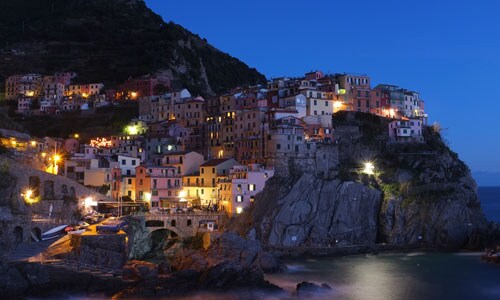 Small Village on Cliff