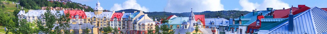 Colorful buildings in Quebec