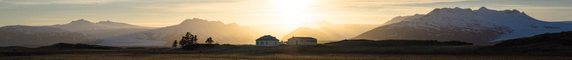 Mountain Skyline Sunrise View