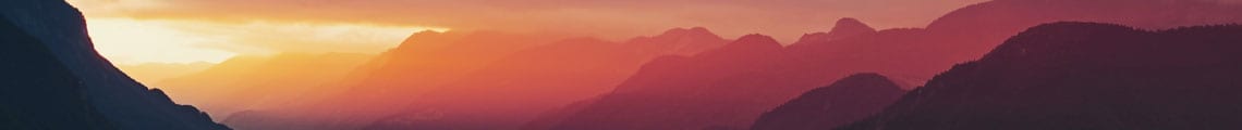 Rocky Mountains at Sunset