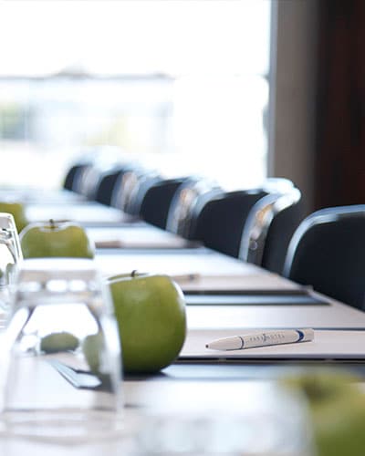 Room set to host a meeting